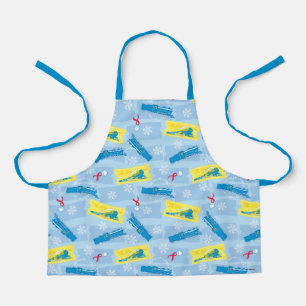 Tablier L'Express polaire Retro Train & Ticket Motif