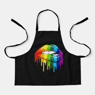 Tablier LGBT Rainbow Lip Gay pride