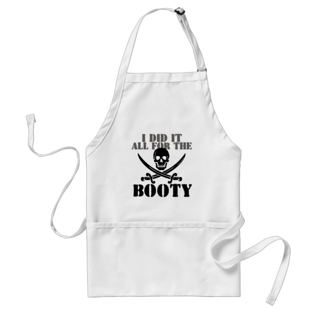 Tablier L'humour pirate de booty (Devant)