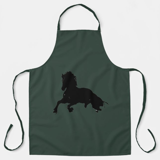 Tablier Liberté - Pop Art Horse Celtic Grayish Green (Recto)
