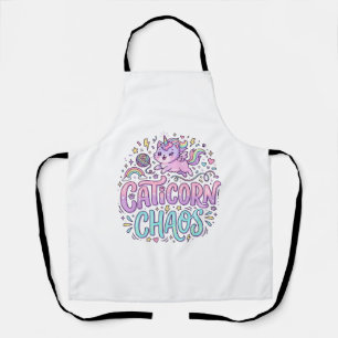 Tablier Licorne Caticorne Chaos Mignon Produit Graphique P