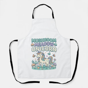 Tablier Licorne Champignon Prairie Licorne T-Shirt Mode De