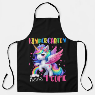 Tablier Licorne de maternelle j'arrive retour à l'école
