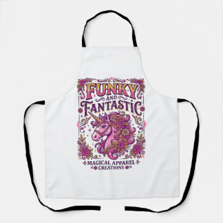 Tablier Licorne funky et fantastique design zazzle stylé_
