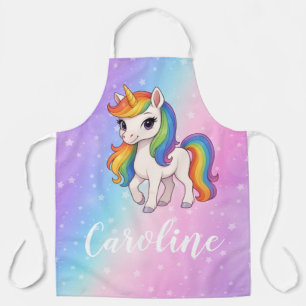Tablier Licorne magique colorée 
