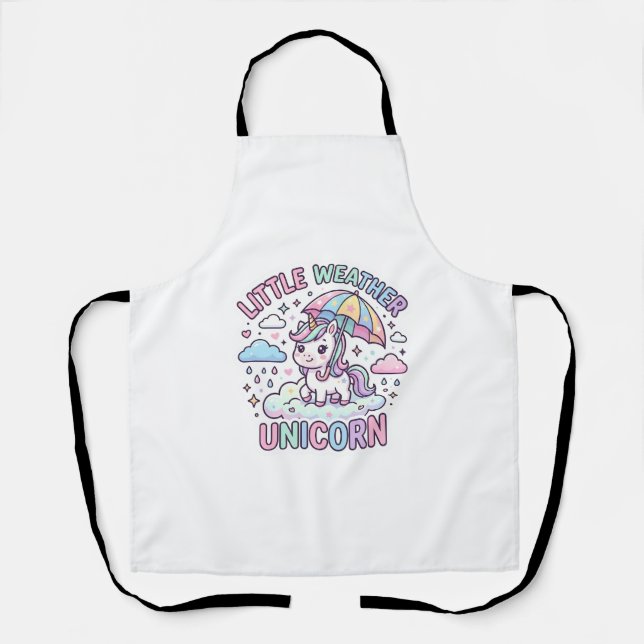 Tablier Licorne Petit Temps Licorne Conception Graphique B (Recto)