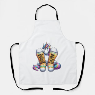 Tablier Licorne portant des chaussettes Hommes Femmes Enfa