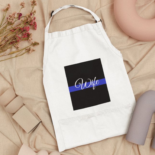 Tablier Ligne Bleue Mince : Femme de police (Créateur téléchargé)