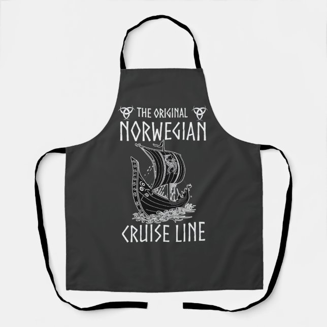Tablier Ligne de croisière norvégienne d'origine - Voyage  (Recto)