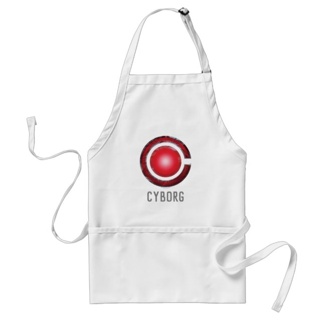 Tablier Ligue de Justice | Symbole Cyborg brillant (Devant)