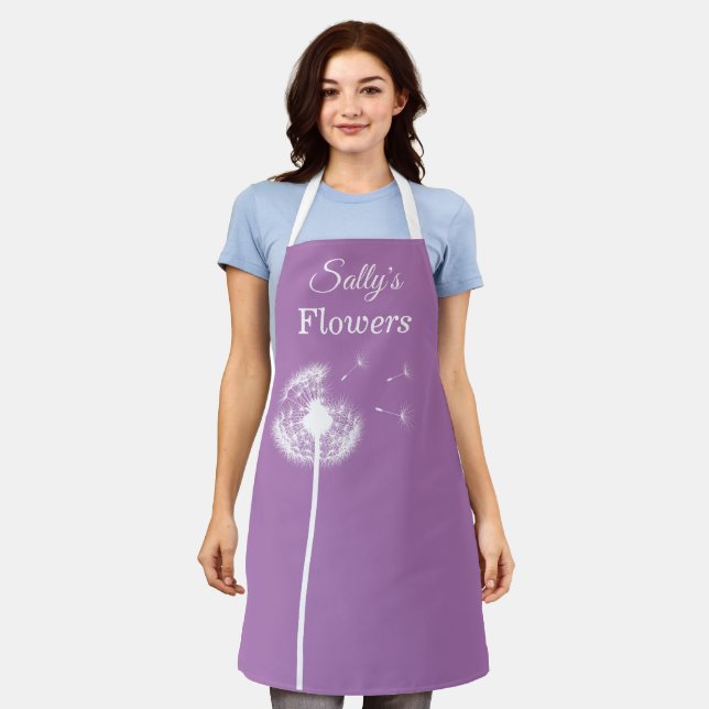 Tablier Lilac Dandelion Apron (Porté)