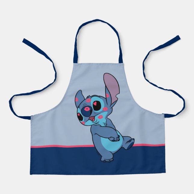 Tablier Lilo & Stitch | Stitch Valentine Kisses (Recto)