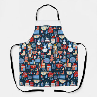 Tablier lindo patrón de Navidad