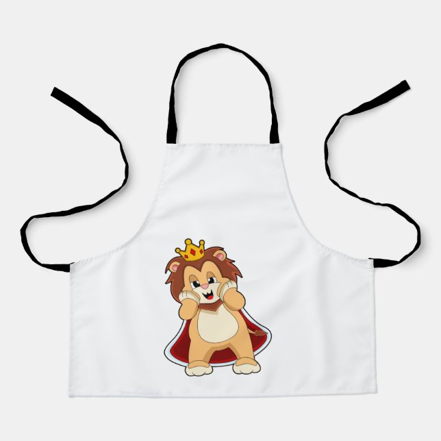 Tablier Lion comme roi avec Couronne.PNG (Recto)