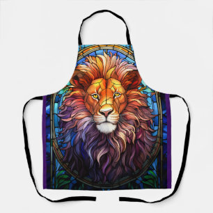 Tablier Lion Majestueux En Verre Tissan