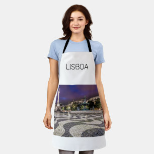 Tablier Lisbonne Portugal Rossio Carré Vacances Souvenir