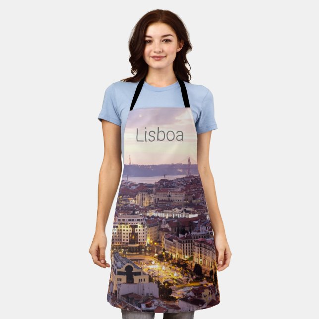 Tablier Lisbonne Portugal Sunset Skyline Cityscape Souveni (Porté)