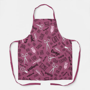 Tablier Liste de cheveux Texte et outils Pink1 ID749