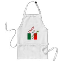 L'ITALIE APRON PERSONNALISER 50% ITALIEN