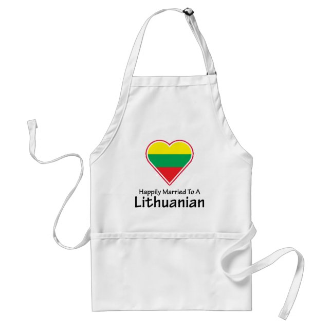 Tablier Lithuanien heureusement marié (Devant)