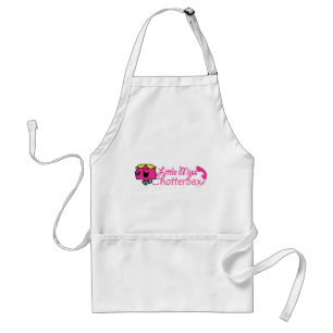 Tablier Little Miss Chatterbox   Lettres de cordon télépho
