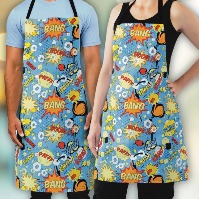 Tablier Livre de bande dessinée Pop Art Apron (Créateur téléchargé)