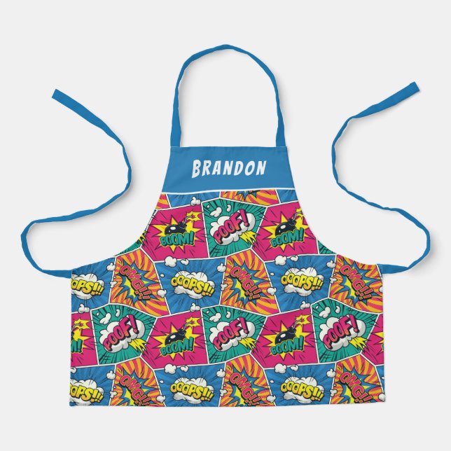 Tablier Livre de bande dessinée Pop Art Apron pour enfants (Recto)