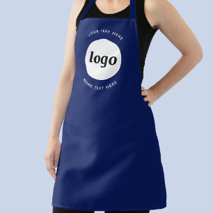 Tablier Logo Avec Texte Entreprise Promotion Marine Bleue
