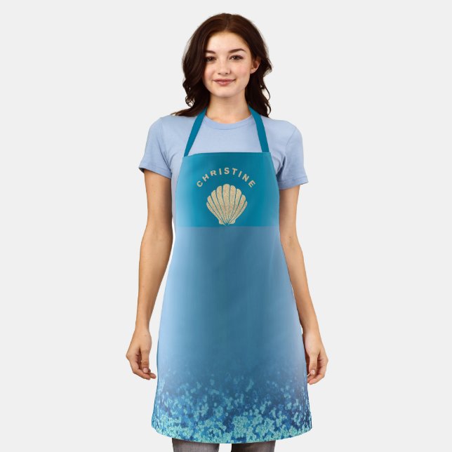 Tablier logo de coquillage (Porté)