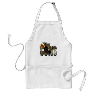 Tablier Logo de l'image vaches,