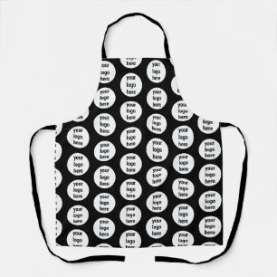 Tablier Logo d'entreprise promotionnel Motif noir blanc