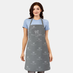 Tablier Logo gris motif Entreprise Entreprise Employé Empl
