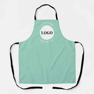 Tablier Logo Minimaliste Avec Texte Entreprise