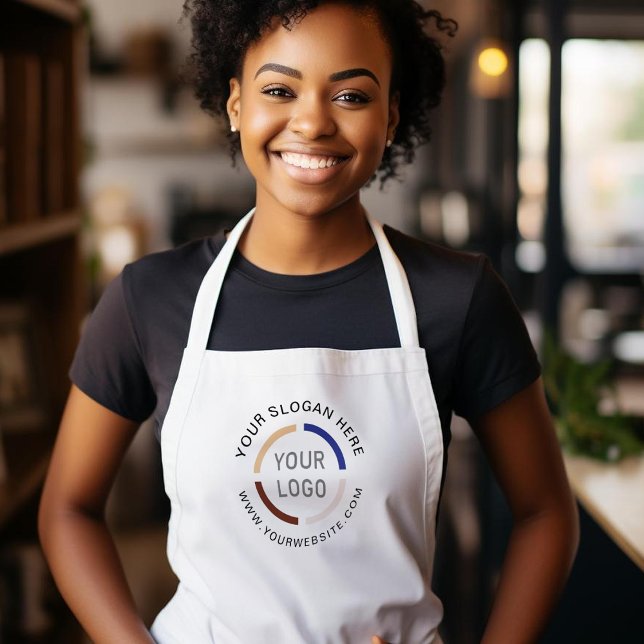 Tablier Logo personnalisé simple personnalisé (Simple Custom Company Logo personalized Apron)