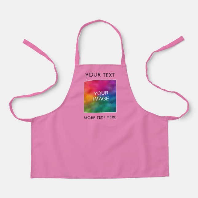 Tablier Logo photo personnalisable Modèle Pink Girls (Recto)