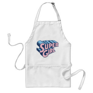 Tablier Logo rose et bleu supergirl