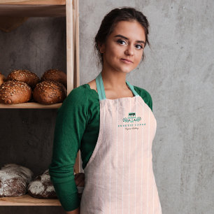 Tablier Logo simple, propre et minimaliste de pâtisserie