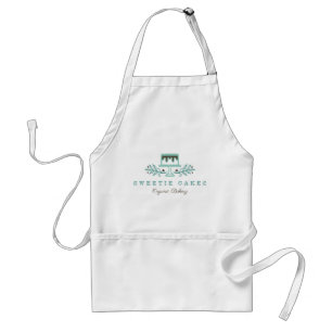 Tablier Logo simple, propre et minimaliste de pâtisserie