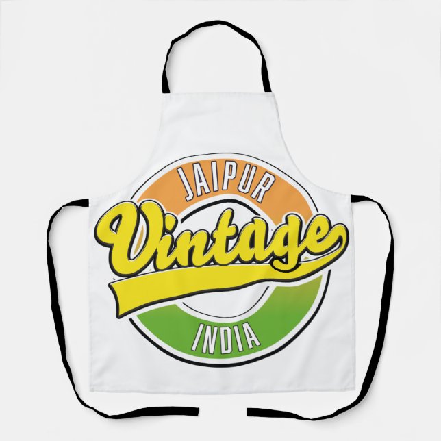 Tablier logo style vintage jaipur (Recto)