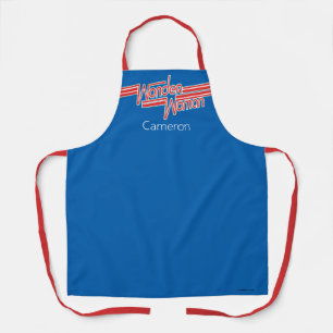 Tablier Logo Wonder Woman Red and Blue Stripe