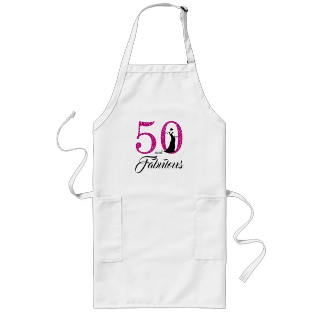 Tablier Long 50 et cinquantième cadeau d'anniversaire de (Devant)
