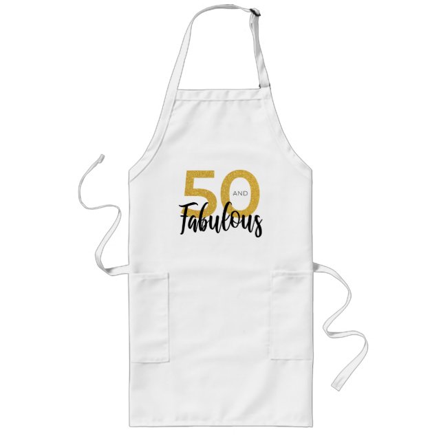 Tablier Long 50 et Fabuleux anniversaire (Devant)