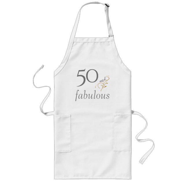 Tablier Long 50 et fabuleux Grey & Gold 50e anniversaire (Devant)