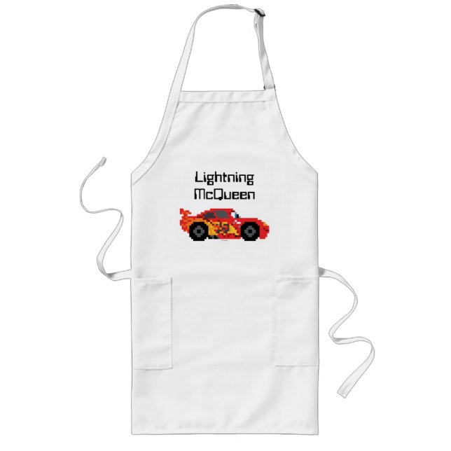 Tablier Long 8 bits Lightning McQueen (Devant)