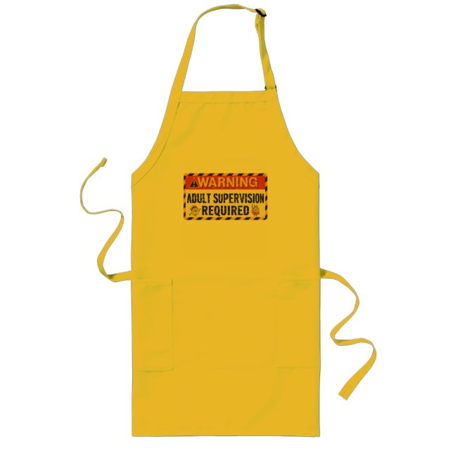 Tablier Long  Adult Supervision Apron (Devant)