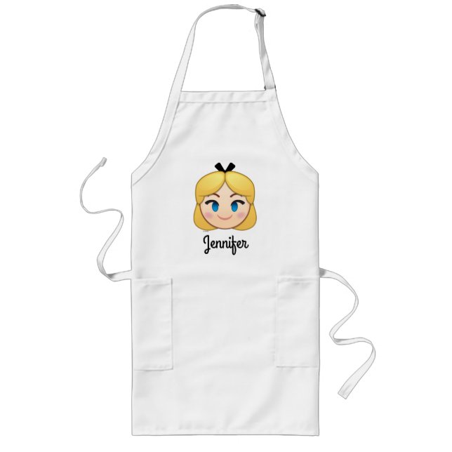 Tablier Long Alice Au Pays Des Merveilles Emoji (Devant)