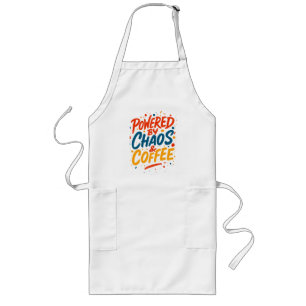 Tablier Long Alimenté par le Chaos et le Café T-Shirt