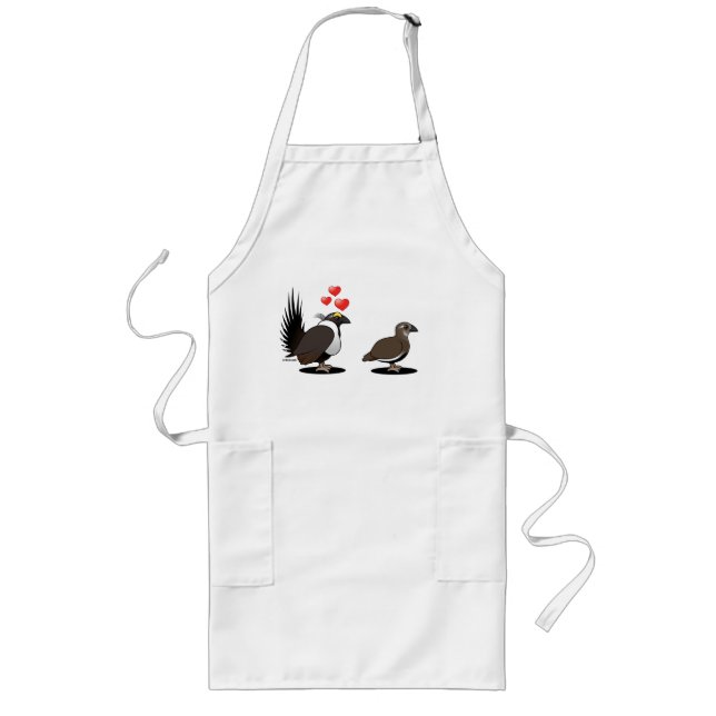 Tablier Long Amour de grouse sage (Devant)