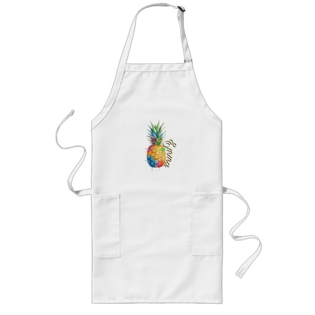 Tablier Long Ananas (Devant)