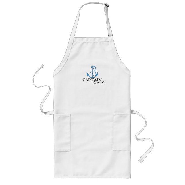 Tablier Long Ancre-Capitaine nautique Cook (Devant)